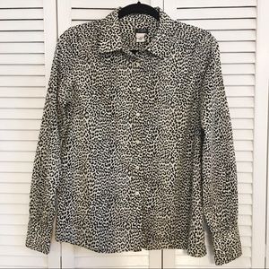 Jcrew factory leopard button up